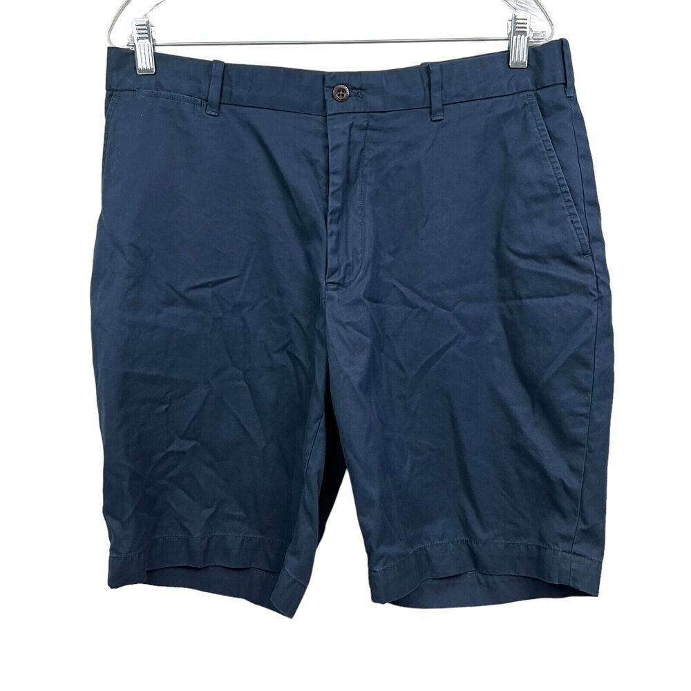 Polo Golf Ralph Lauren Men Shorts Links Fit Flat Front Slash Pockets Navy Sz 34*